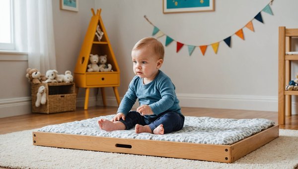 Lit au sol montessori : un nouveau monde à explorer pour bébé